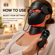 Cross-border 4D Beauty Face Mask Home Wireless Remote Control Colorful Silicone Facial Mask LED Silicone Beauty Face Mask Beauty