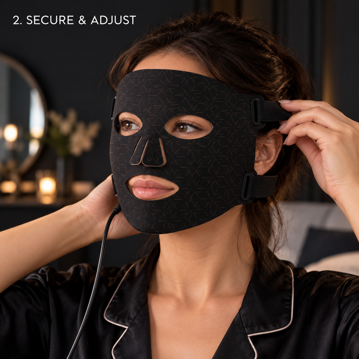 Food grade silicone beauty mask with LED photons home use beauty equipment 7 colors led face mask