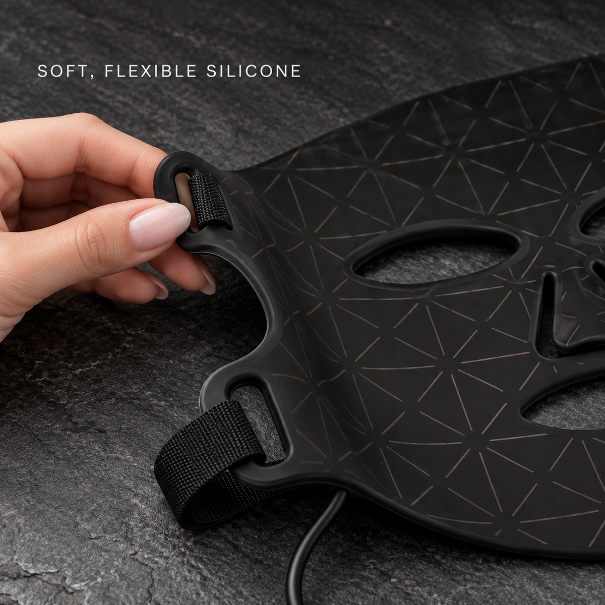 Food grade silicone beauty mask with LED photons home use beauty equipment 7 colors led face mask